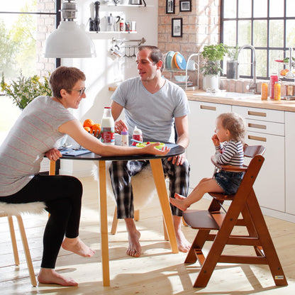 The Tribalist - Hauck Hauck: Alpha+ Grow Along Adjustable Wooden High Chair Seat with 5 Point Harness and Bumper Bar