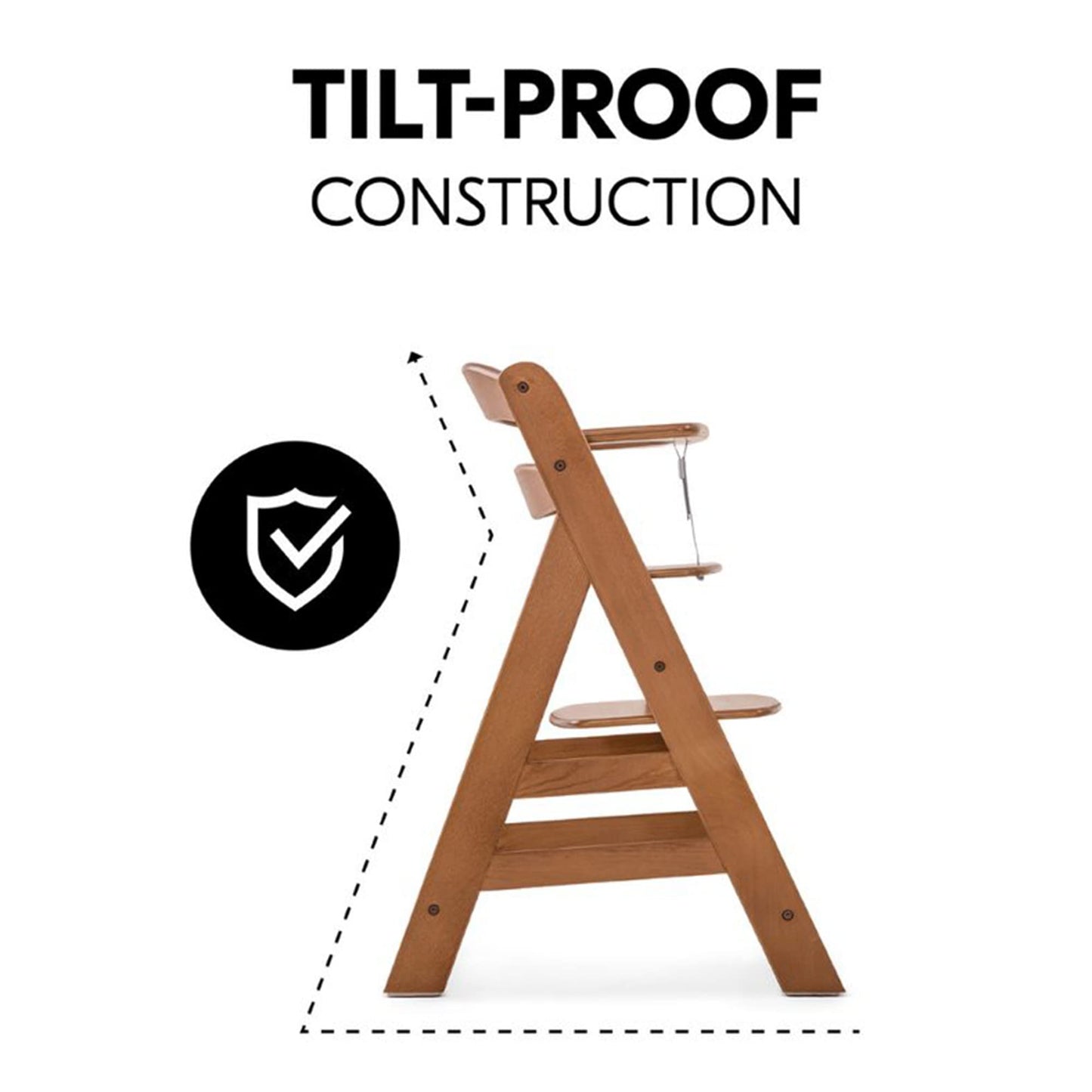 The Tribalist - Hauck Hauck: Alpha+ Grow Along Adjustable Wooden High Chair Seat with 5 Point Harness and Bumper Bar