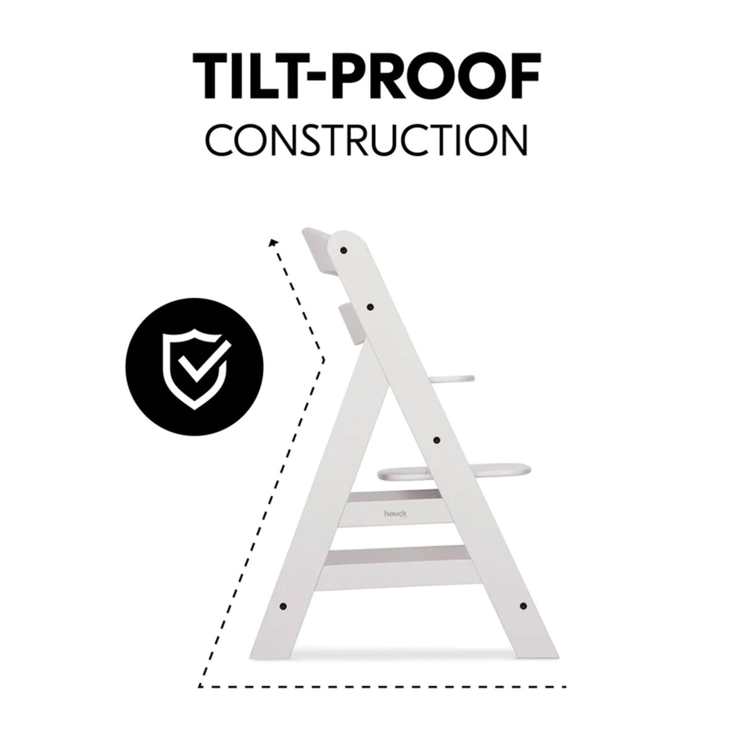 The Tribalist - Hauck Hauck: Alpha+ Grow Along Adjustable Wooden High Chair Seat with 5 Point Harness and Bumper Bar