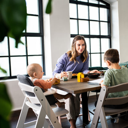 The Tribalist - Hauck Hauck: Alpha+ Grow Along Adjustable Wooden High Chair Seat with 5 Point Harness and Bumper Bar