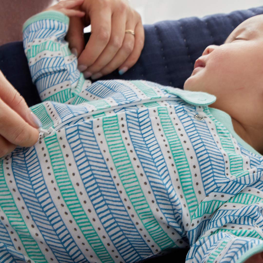 The Tribalist - HonestBaby: Sleep & Play Organic Cotton Jumpsuit with a Footed Pajamas