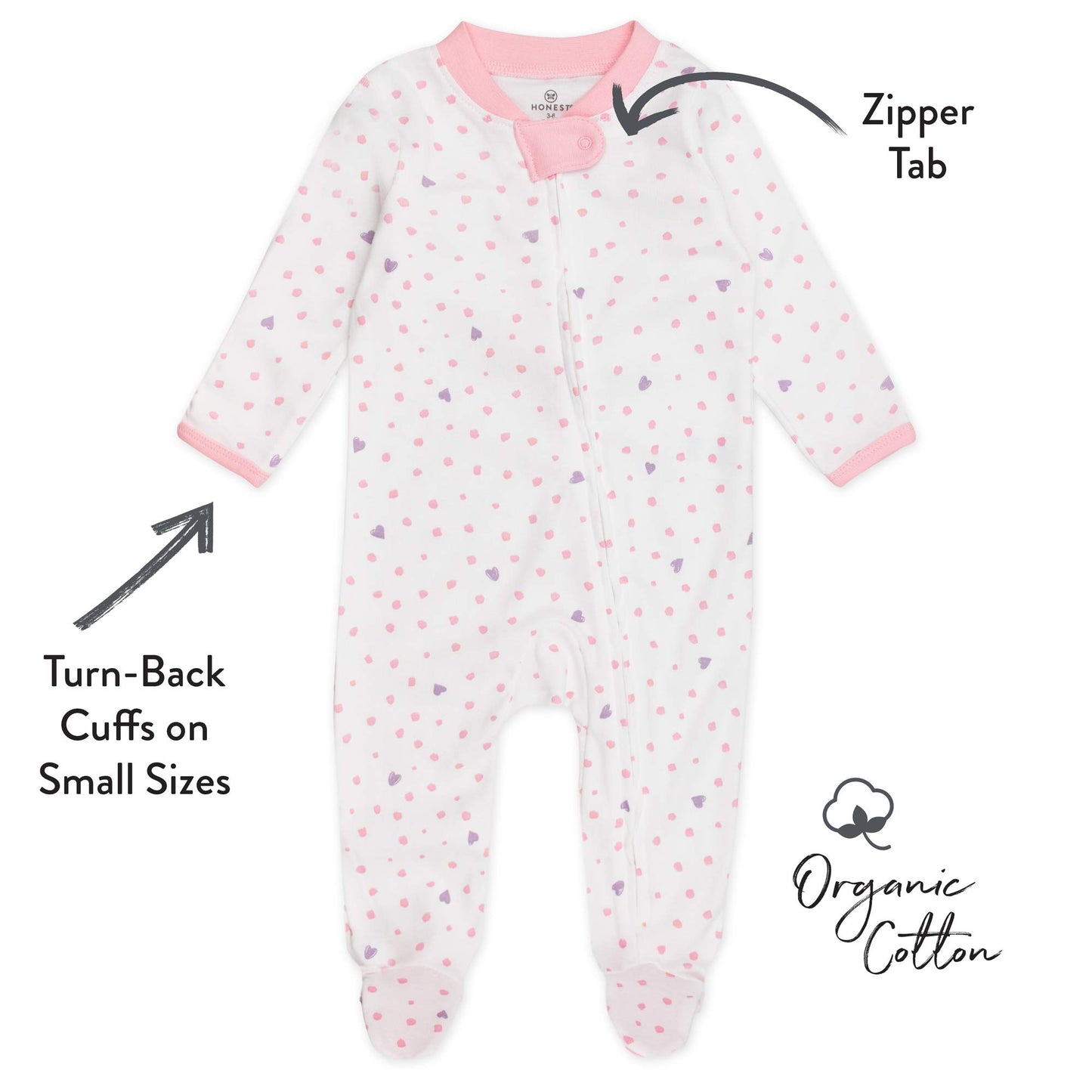 The Tribalist - HonestBaby: Sleep & Play Organic Cotton Jumpsuit with a Footed Pajamas