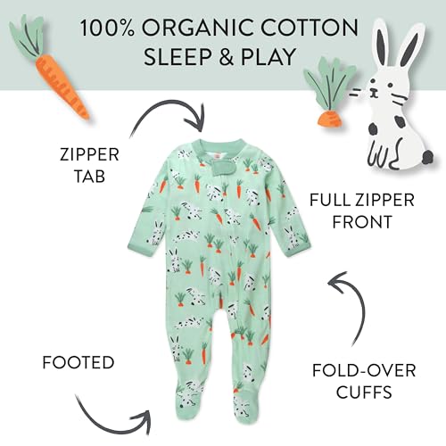 The Tribalist - HonestBaby: Sleep & Play Organic Cotton Jumpsuit with a Footed Pajamas