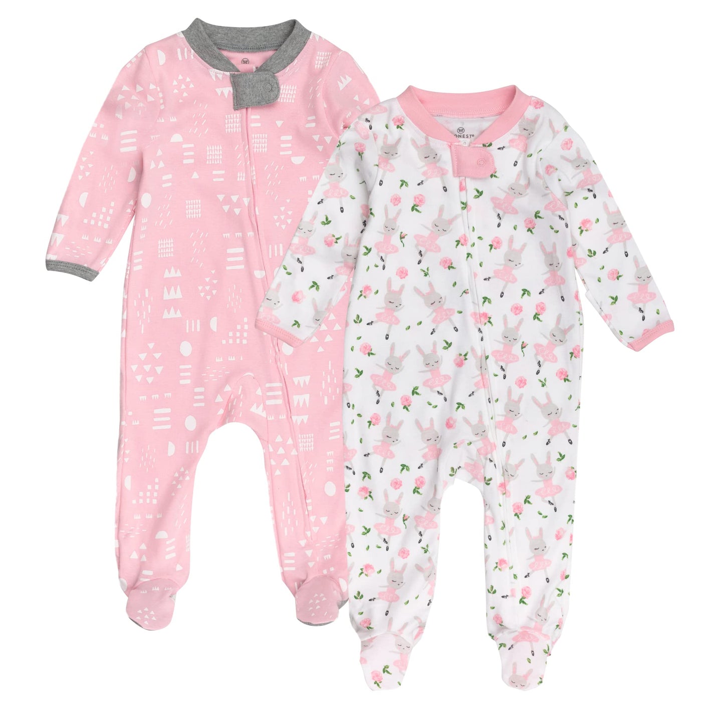 The Tribalist - HonestBaby: Sleep & Play Organic Cotton Jumpsuit with a Footed Pajamas