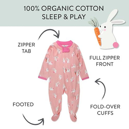 The Tribalist - HonestBaby: Sleep & Play Organic Cotton Jumpsuit with a Footed Pajamas