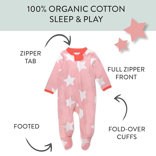 The Tribalist - HonestBaby: Sleep & Play Organic Cotton Jumpsuit with a Footed Pajamas