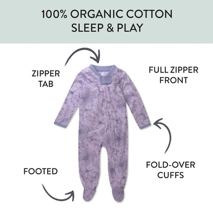 The Tribalist - HonestBaby: Sleep & Play Organic Cotton Jumpsuit with a Footed Pajamas