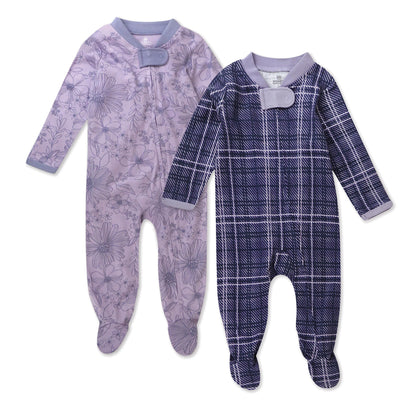 The Tribalist - HonestBaby: Sleep & Play Organic Cotton Jumpsuit with a Footed Pajamas