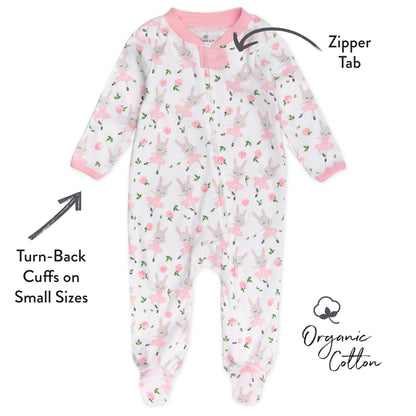 The Tribalist - HonestBaby: Sleep & Play Organic Cotton Jumpsuit with a Footed Pajamas