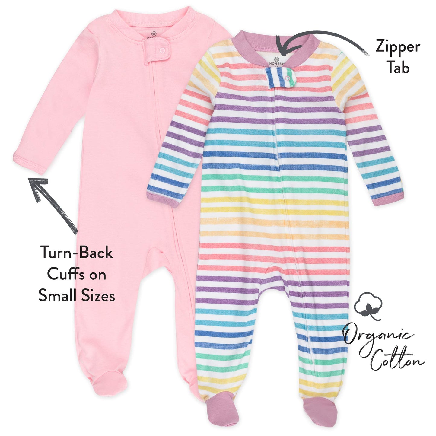 The Tribalist - HonestBaby: Sleep & Play Organic Cotton Jumpsuit with a Footed Pajamas