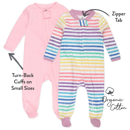 The Tribalist - HonestBaby: Sleep & Play Organic Cotton Jumpsuit with a Footed Pajamas