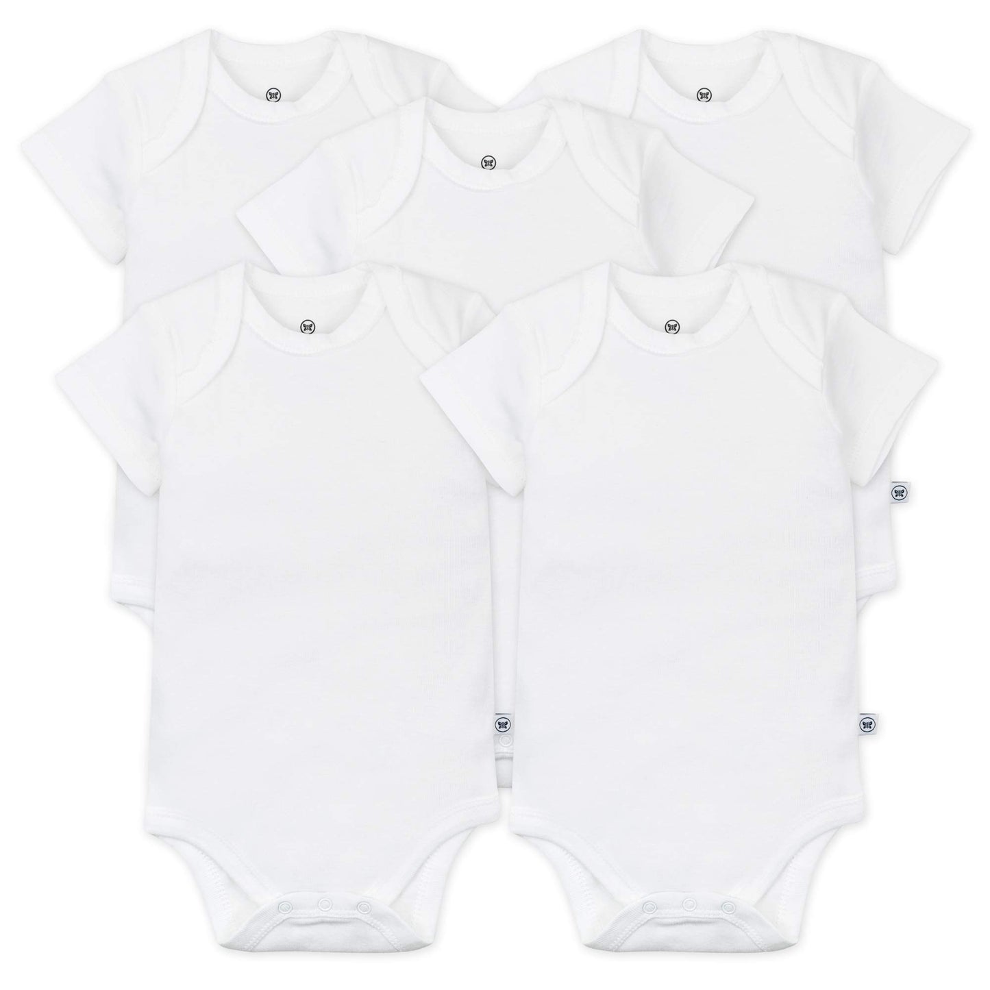 The Tribalist - HonestBaby: Organic Cotton Short-Sleeve Baby Bodysuits