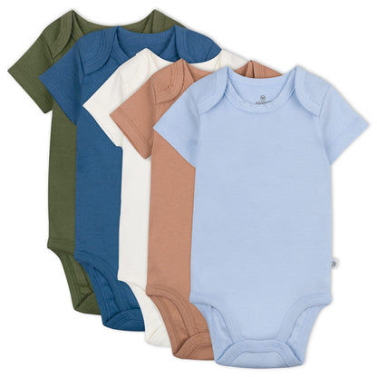 The Tribalist - HonestBaby: Organic Cotton Short-Sleeve Baby Bodysuits