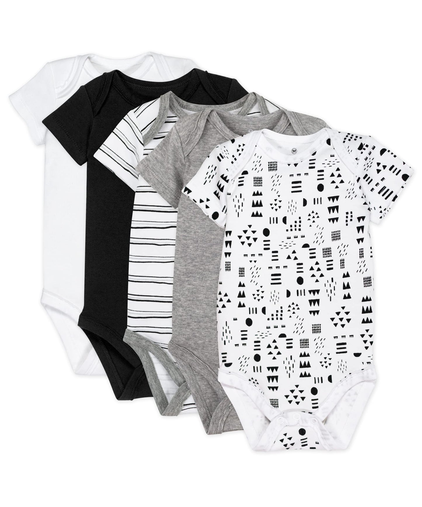 The Tribalist - HonestBaby: Organic Cotton Short-Sleeve Baby Bodysuits