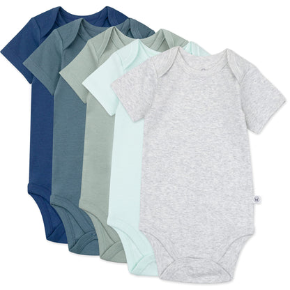 The Tribalist - HonestBaby: Organic Cotton Short-Sleeve Baby Bodysuits