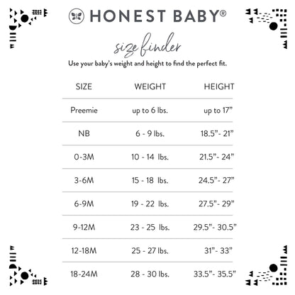 The Tribalist - HonestBaby: Organic Cotton Short-Sleeve Baby Bodysuits