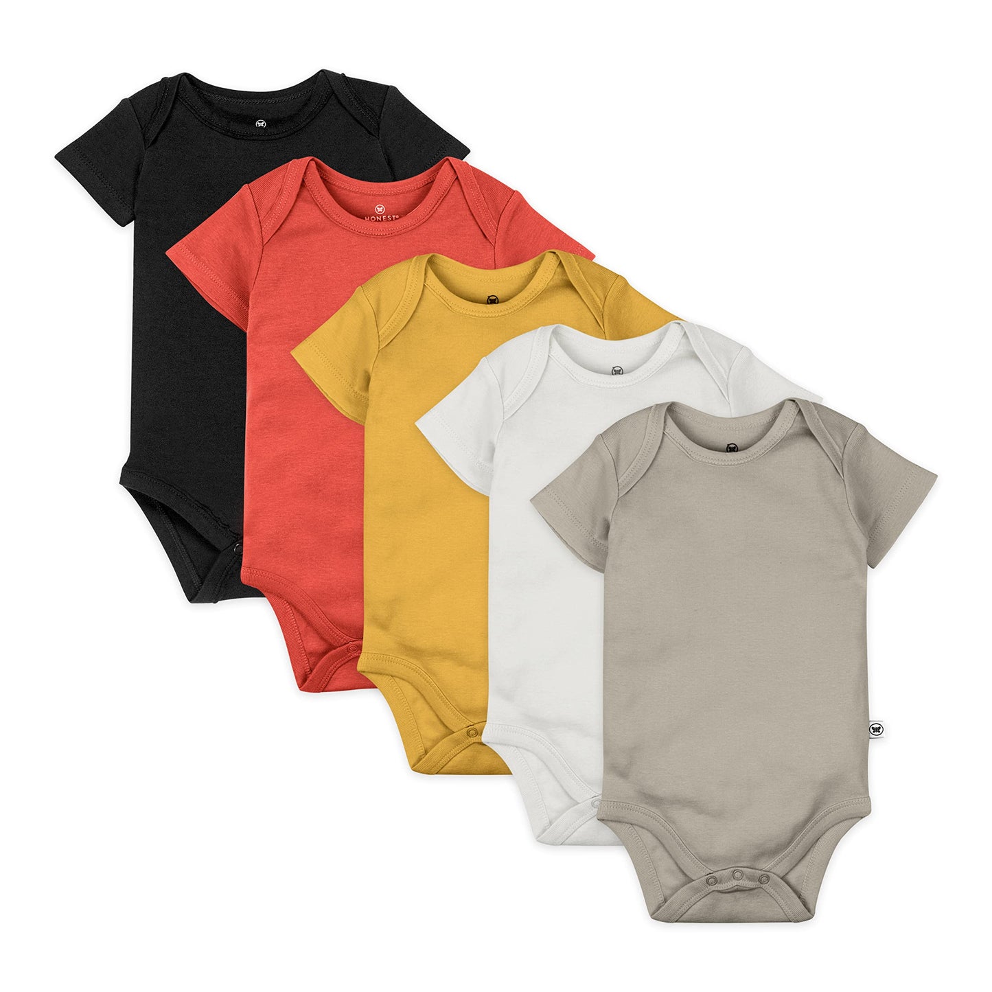 The Tribalist - HonestBaby: Organic Cotton Short-Sleeve Baby Bodysuits