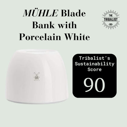 Ecofriendly MÜHLE Blade Bank with Porcelain White