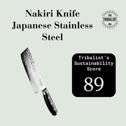 eco-friendly- Nakiri Knife - HD Series - Japanese Stainless Steel - 6.5"