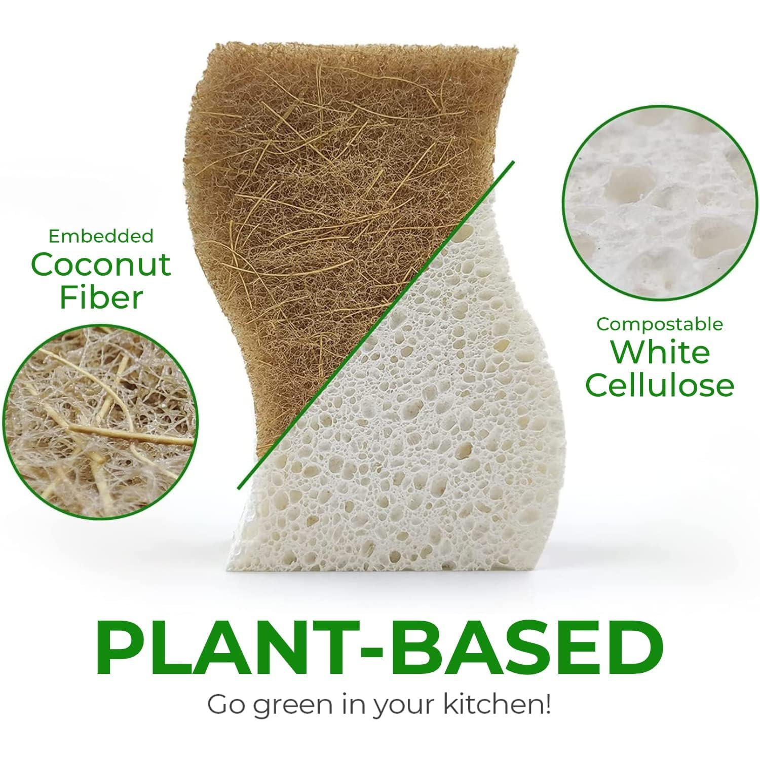 Eco-Friendly Natural Kitchen Sponges