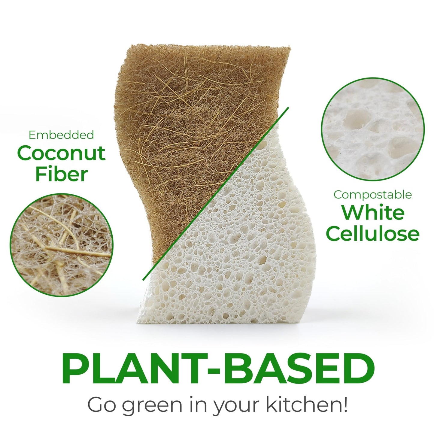 Eco-Friendly Natural Kitchen Sponges