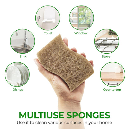 Eco-Friendly Natural Kitchen Sponges