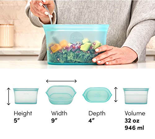 Zip Top: 100% Pure Non-Toxic Platinum Silicone Reusable Food Storage Bags - The Tribalist