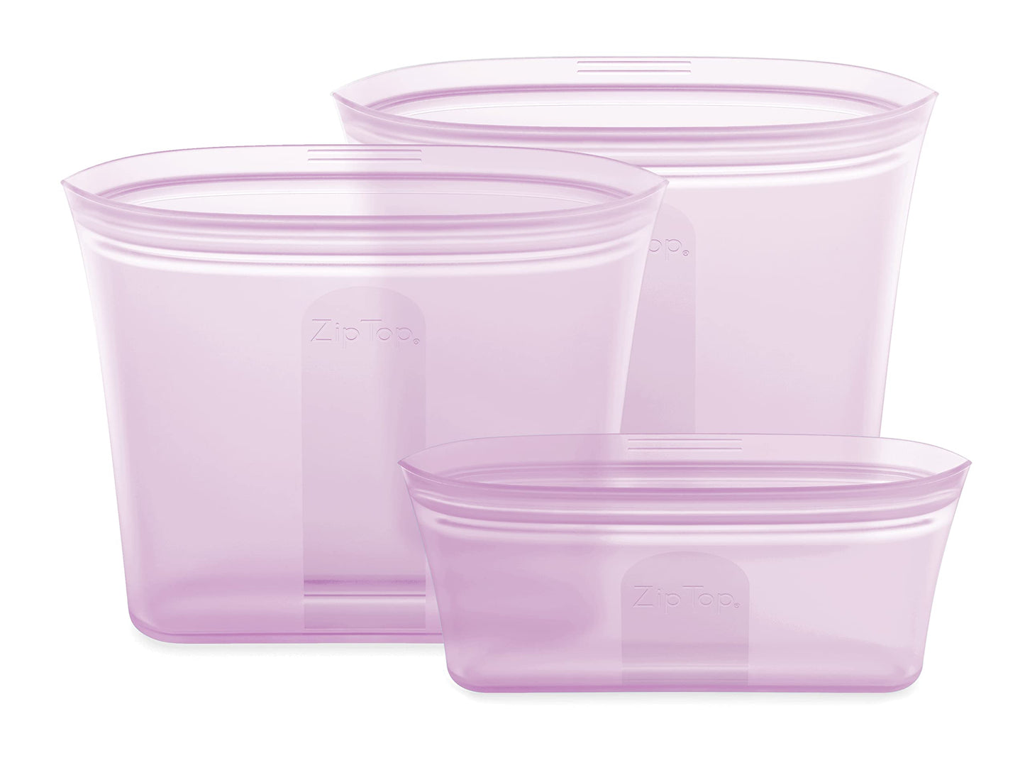 Zip Top: 100% Pure Non-Toxic Platinum Silicone Reusable Food Storage Bags - The Tribalist