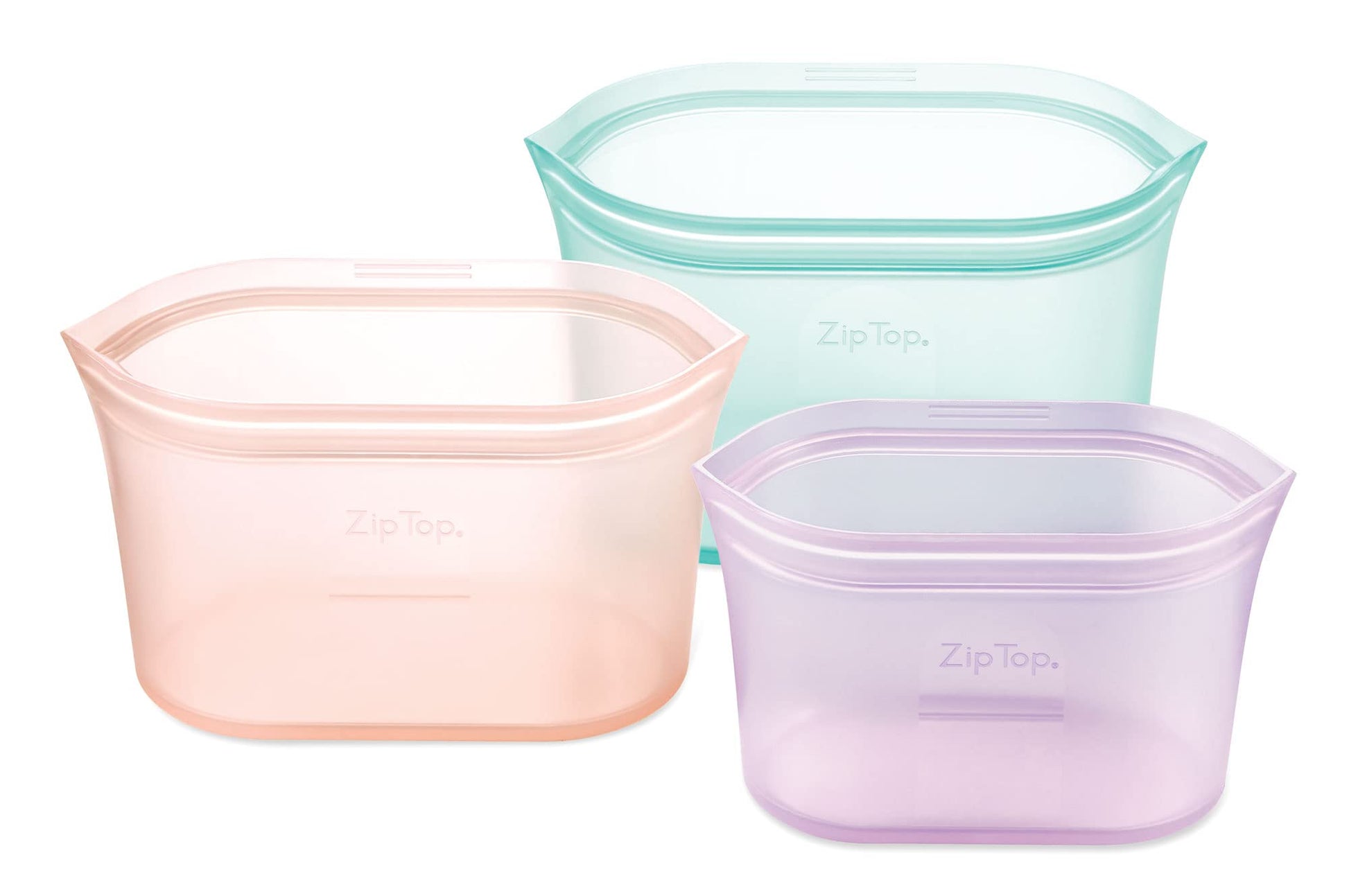 Zip Top: 100% Pure Non-Toxic Platinum Silicone Reusable Food Storage Bags - The Tribalist