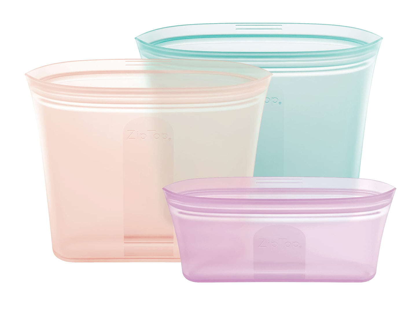 Zip Top: 100% Pure Non-Toxic Platinum Silicone Reusable Food Storage Bags - The Tribalist