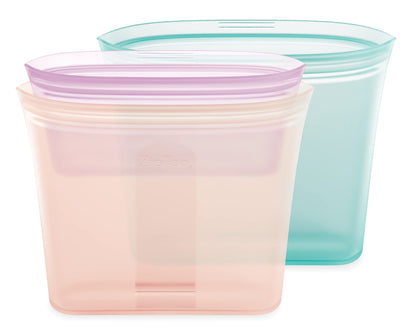 Zip Top: 100% Pure Non-Toxic Platinum Silicone Reusable Food Storage Bags - The Tribalist