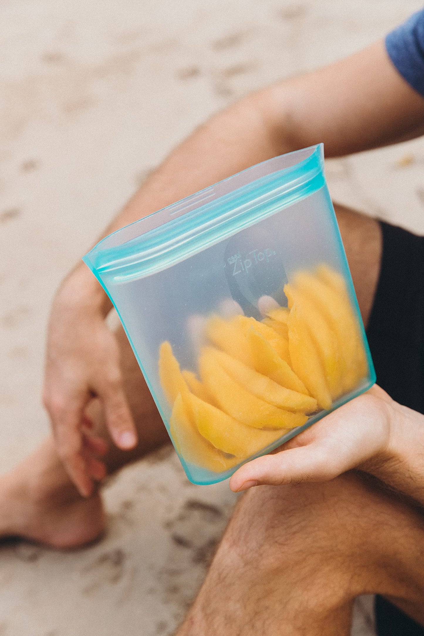 Zip Top: 100% Pure Non-Toxic Platinum Silicone Reusable Food Storage Bags - The Tribalist