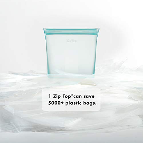 Zip Top: 100% Pure Non-Toxic Platinum Silicone Reusable Food Storage Bags - The Tribalist