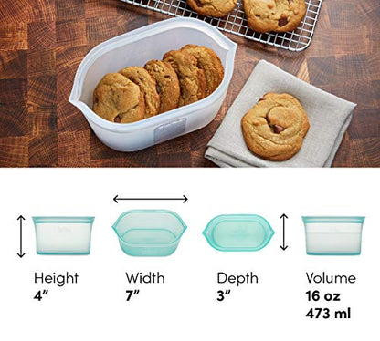 Zip Top: 100% Pure Non-Toxic Platinum Silicone Reusable Food Storage Bags - The Tribalist