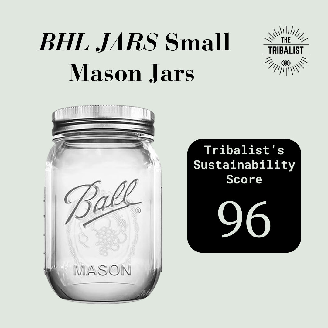 Ball: Wide Mouth Pint Glass Mason Jar with Lids and Bands - The Tribalist