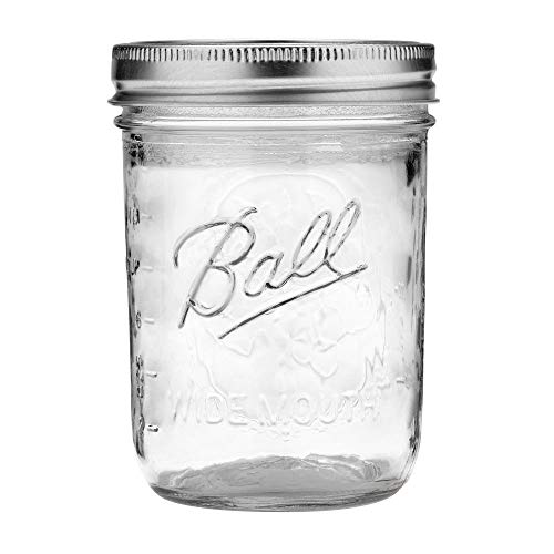 Ball: Wide Mouth Pint Glass Mason Jar with Lids and Bands - The Tribalist