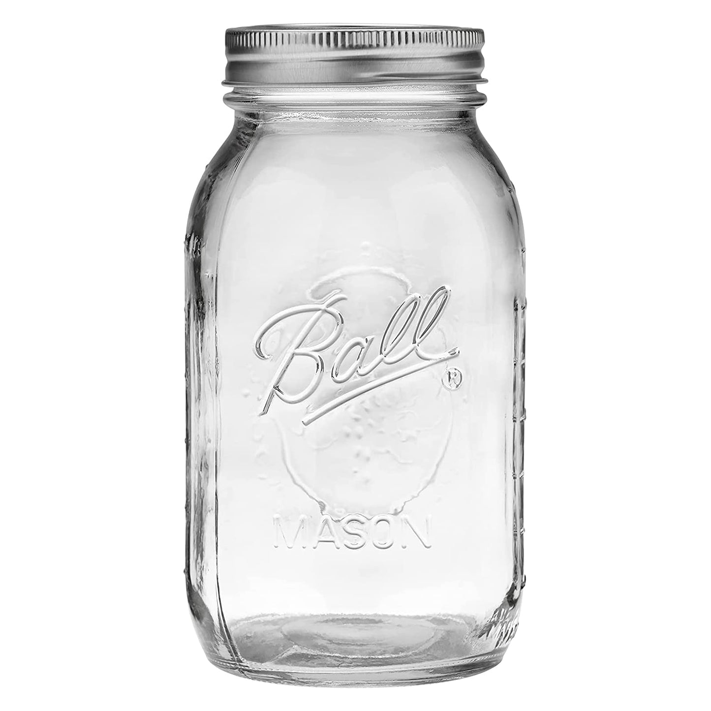 Ball: Wide Mouth Pint Glass Mason Jar with Lids and Bands - The Tribalist