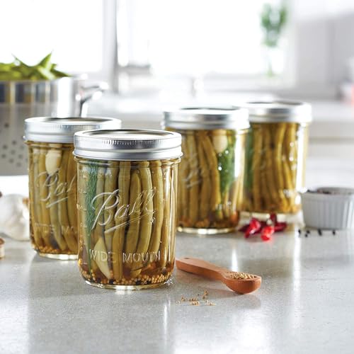 Ball: Wide Mouth Pint Glass Mason Jar with Lids and Bands - The Tribalist