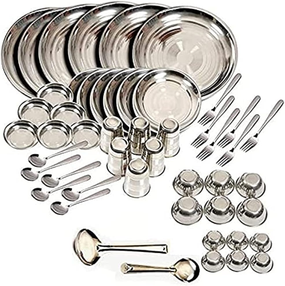 King International: Stainless Steel Dinnerware (50 Pieces) - The Tribalist