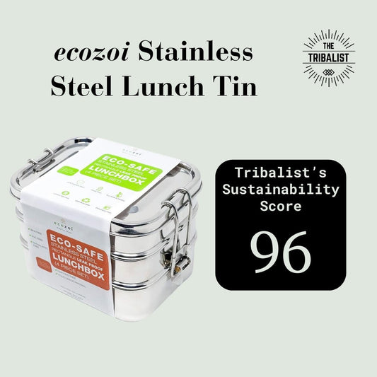 Ecozoi: Leak Proof Stainless Steel Lunch Tin - Eco Bento Box - The Tribalist