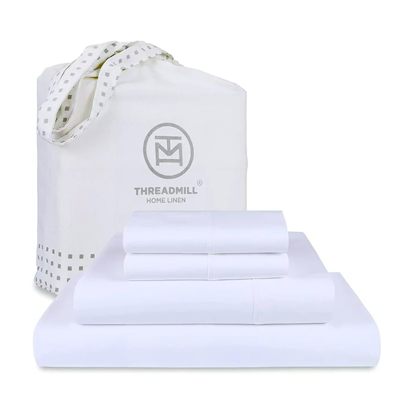 The Tribalist - Threadmill: 100% Premium Supima Cotton Sheets Set with Elasticized Deep Pocket