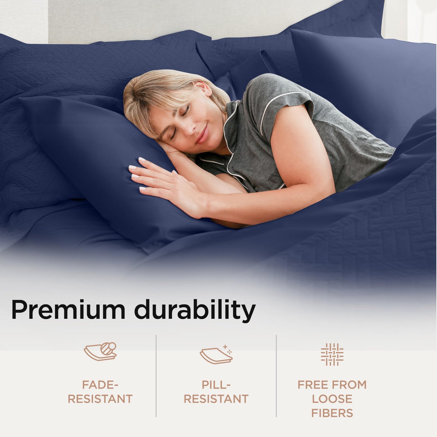 The Tribalist - Threadmill: 100% Premium Supima Cotton Sheets Set with Elasticized Deep Pocket