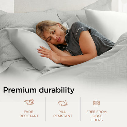 The Tribalist - Threadmill: 100% Premium Supima Cotton Sheets Set with Elasticized Deep Pocket