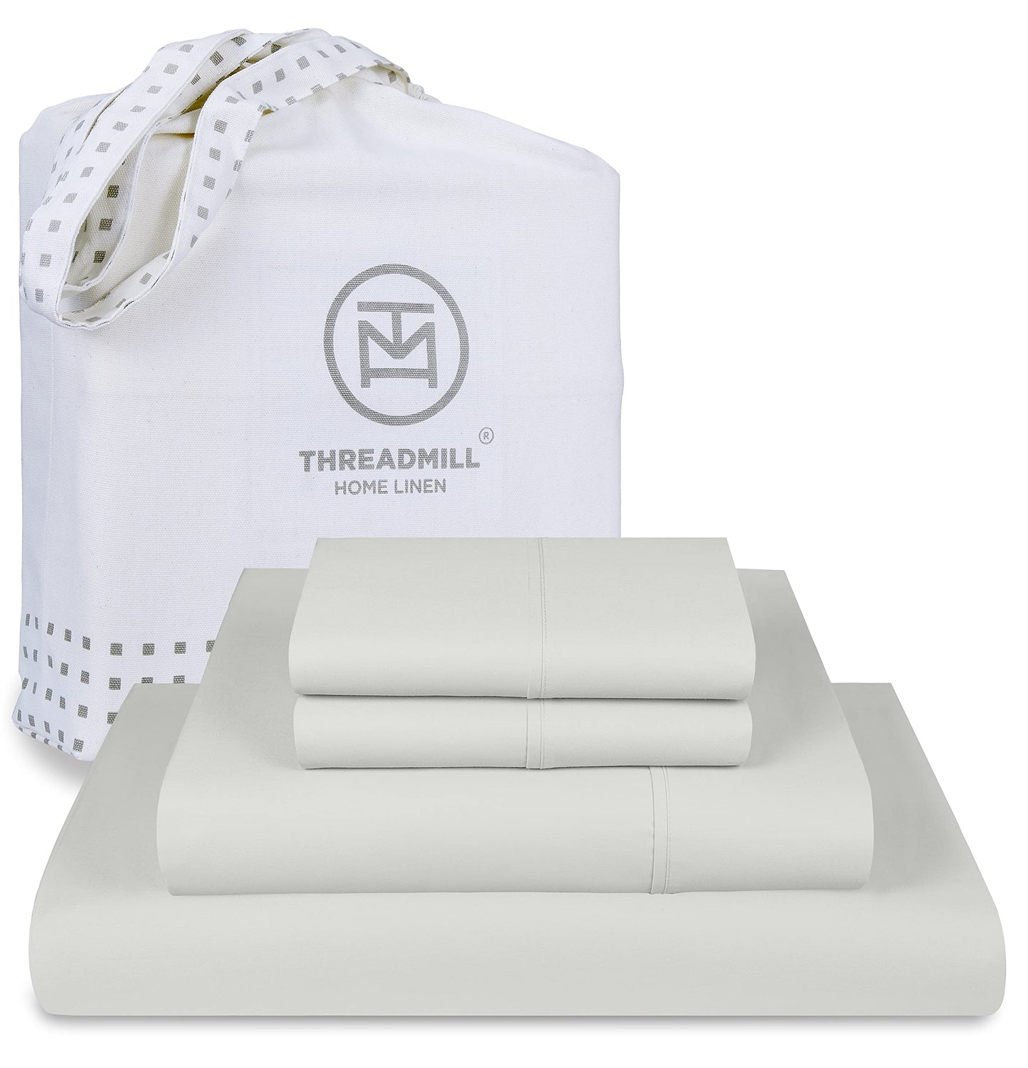 The Tribalist - Threadmill: 100% Premium Supima Cotton Sheets Set with Elasticized Deep Pocket