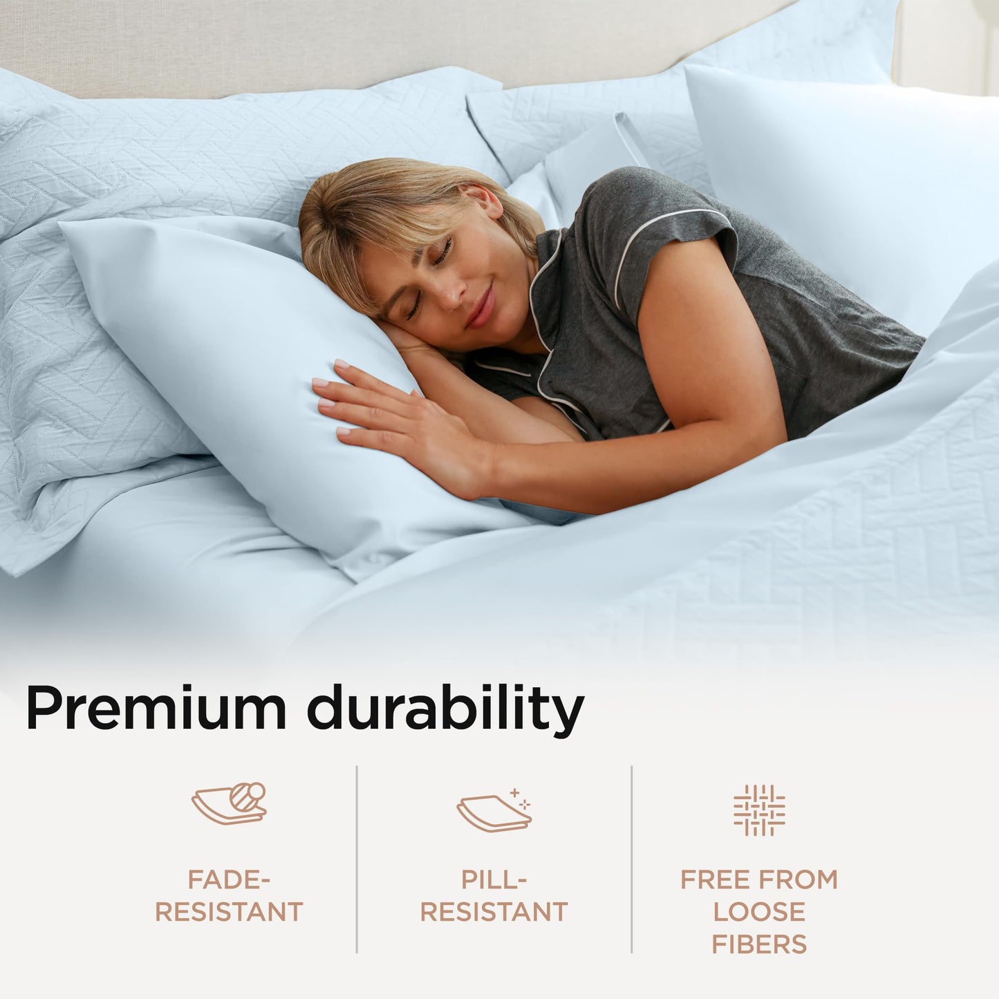 The Tribalist - Threadmill: 100% Premium Supima Cotton Sheets Set with Elasticized Deep Pocket