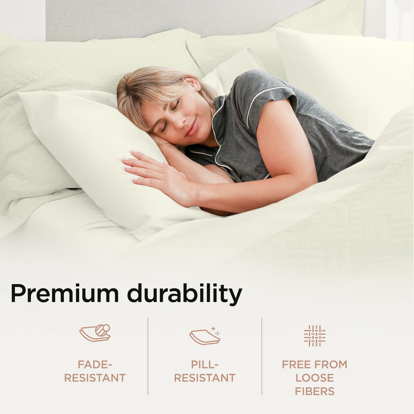 The Tribalist - Threadmill: 100% Premium Supima Cotton Sheets Set with Elasticized Deep Pocket