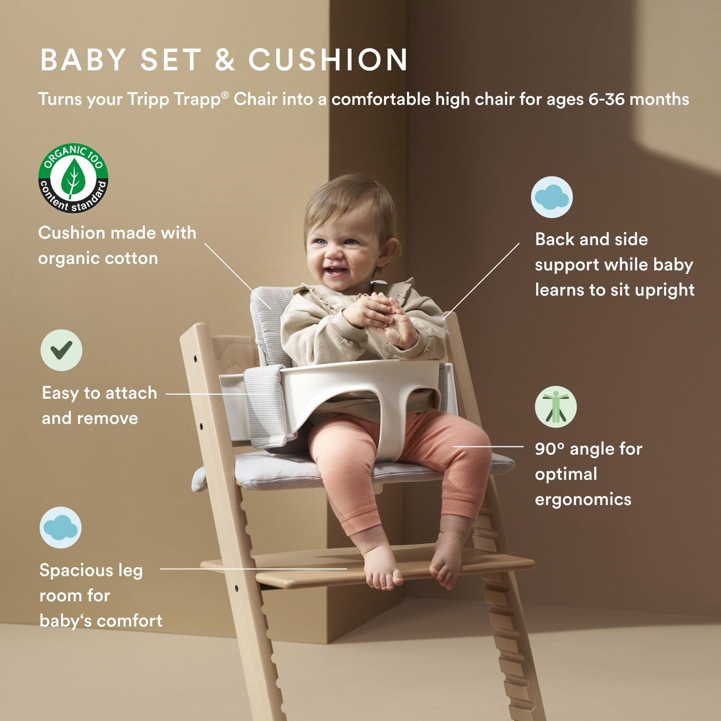 Stokke: Tripp Trapp Adjustable Chair and Newborn Set (Up to 20 lbs) - The Tribalist