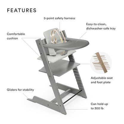 Stokke: Tripp Trapp Adjustable Chair and Newborn Set (Up to 20 lbs) - The Tribalist