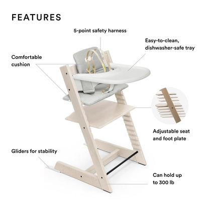 Stokke: Tripp Trapp Adjustable Chair and Newborn Set (Up to 20 lbs) - The Tribalist