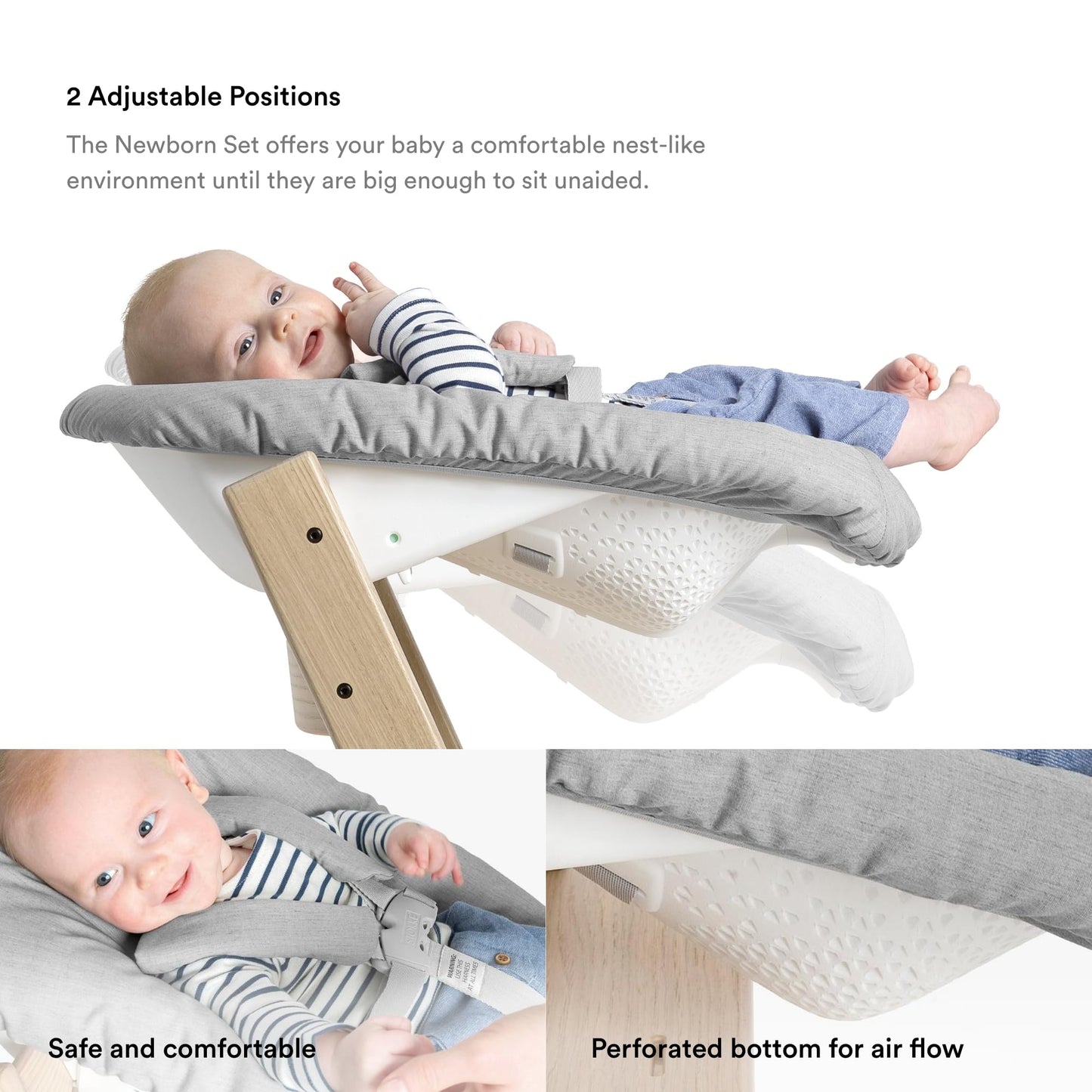 Stokke: Tripp Trapp Adjustable Chair and Newborn Set (Up to 20 lbs) - The Tribalist